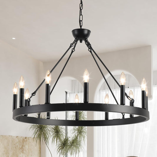 Wagon Wheel Chandelier 