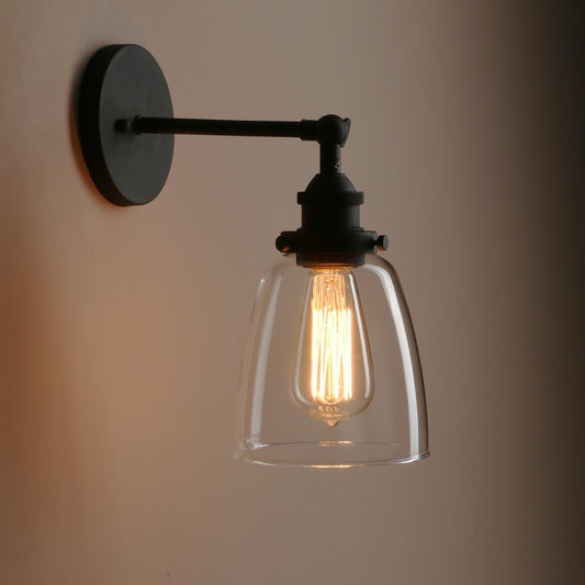 Vintage Wall Sconce with Clear Glass